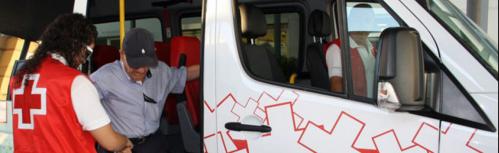 Transporte adaptado de Cruz Roja