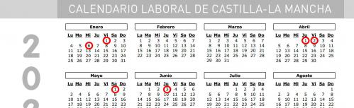 Calendario de los días festivos en Castilla-La Mancha 2021 (Junta de Comunidades de Castilla-La Mancha)