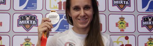 Sonia Molina, subcampeona de España 2022 (pista cubierta) de 60 metros lisos