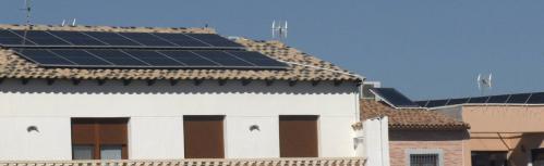 Placas solares instaladas en viviendas de Manzanares