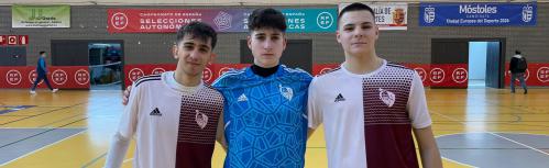 Jorge López, Javi 'Bule' y Chino con la selección CLM sub-19 (CESA 2024)