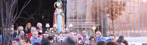 Salida de San Blas desde la iglesia de la Asunción