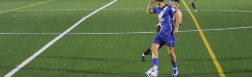 Espi en un amistoso de pretemporada del Manzanares CF