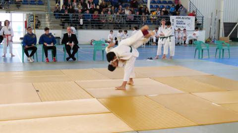 Momento de la competición de jiu jitsu