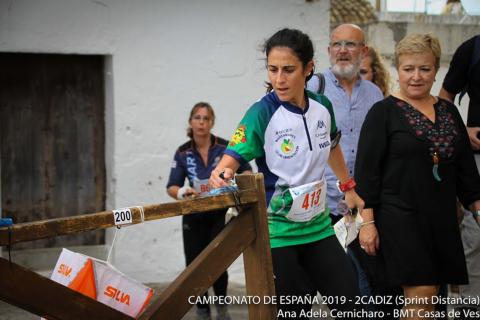 María José Sánchez de la Serrana durante la prueba disputada en Arcos de la Frontera