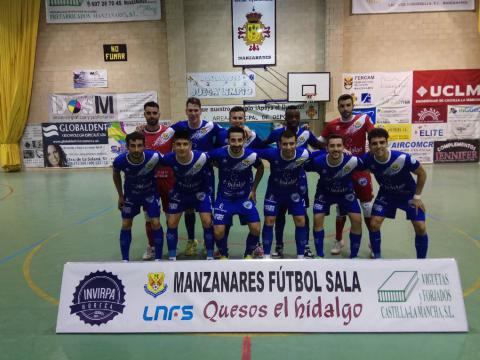 Equipo del Manzanares FS que ganó al Barça