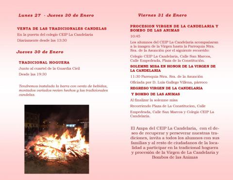 El 30 y 31 de enero, Manzanares celebra las fiestas en honor a la Virgen de la Candelaria