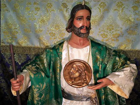 La talla de San Judas Tadeo es obra de Alfonso Fiérrez
