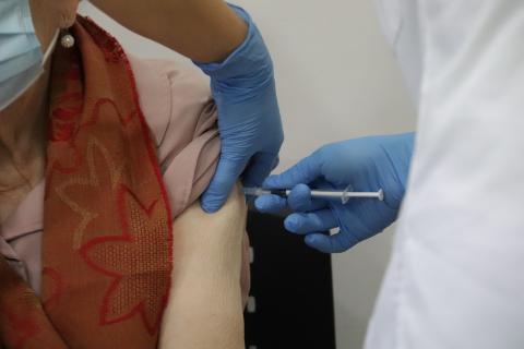 Vacunación contra la gripe en Manzanares