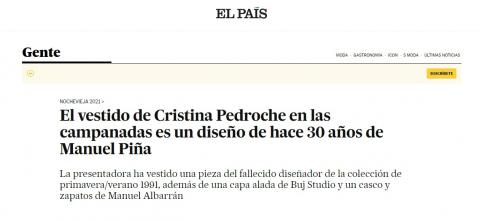 Captura de la web de El País
