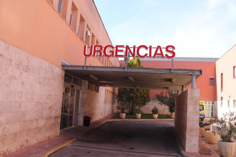 Entrada de Urgencias del hospital de Manzanares