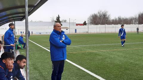 Julián Alcolea volvió a dirigir al primer equipo del Manzanares CF