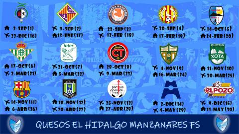 Calendario Primera División de FS 2023-24