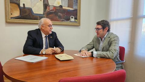 Reunión de Julián Nieva con José Luis Ruiz (Cámara de Comercio de Ciudad Real)