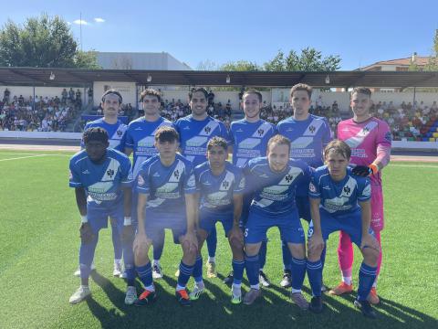 Once titular del Manzanares CF en Valdepeñas - Foto Manzanares CF