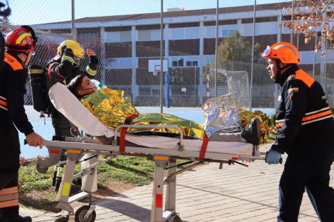 Simulacro de evacuación y emergencia IES Azuer