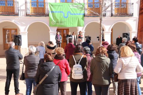 Acto celebrado en la plaza de la Constitución de Manzanares en el Día Mundial contra el Cáncer