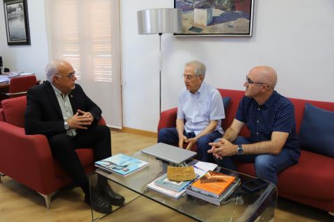 Julián Nieva junto a Román Orozco y Juanjo Díaz Portales