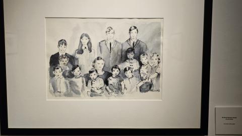 Uno de los retratos de Juana de Juan en la exposición