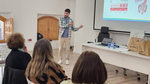 Sergio García durante su ponencia en las III Jornadas sobre Ictus