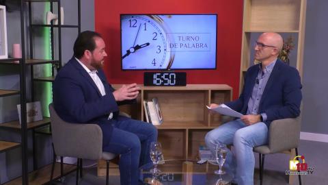 Momento de la entrevista a Pablo Camacho en Turno de Palabra