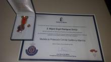 Medalla a Miguel Ángel Rodríguez (Protección Civil de Manzanares)
