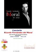 Cartel del concierto de Ricardo Fernández del Moral