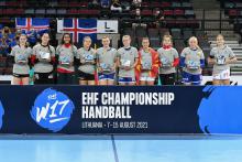 Carmen Arroyo en el EHF Championship 2021 sub-17 (Fotografía: EHF)