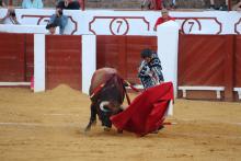 Morante en su primero toreando con la izquierda