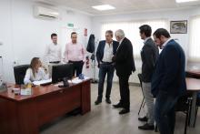 Visita del alcalde Julián Nieva a Efran Distribuciones