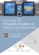 Cartel del II concurso de fotografía industrial de Manzanares