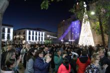 Encendido del alumbrado navideño en Manzanares