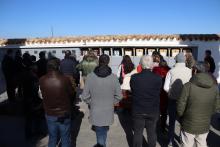 Acto de entrega de los cuerpos recuperados de las fosas 1 y 2 del cementerio de Manzanares