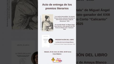 Embedded thumbnail for Acto de entrega de los premios literarios 2025