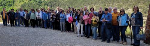 Uno de los grupos de la excursión de Segunda Juventud