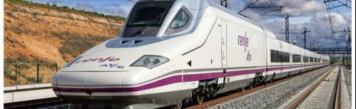 Imagen de un tren de alta velocidad