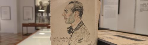 Dibujo de Ignacio Sánchez Mejías expuesto en su Archivo-Museo