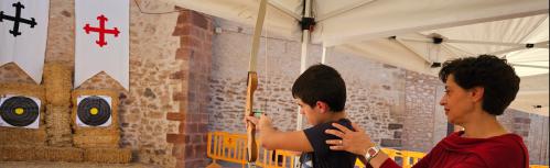 Taller de tiro con arco. CD Arqueros de Manzanares (Medievales 2024)