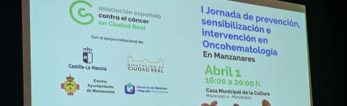 Panel sobre la jornada celebrada en la Casa de Cultura