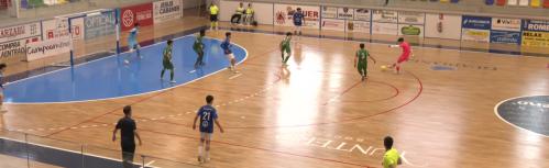 Javi Bule en el último partido del Talleres Arroyo Manzanares FS