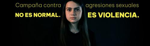 Campaña contra las agresiones sexuales 'No es normal. Es violencia'