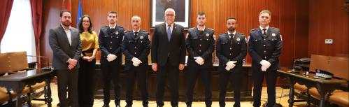 Nuevos agentes de la Policía Local tras su toma de posesión