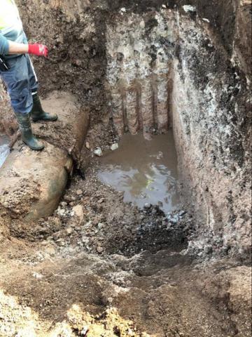 Brida deteriorada que se reparará en la noche del miércoles al jueves