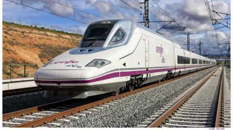 Imagen de un tren de alta velocidad