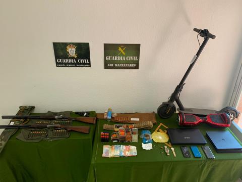Aprehensiones de la Guardia Civil en la operación Tevarma