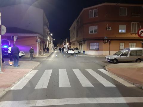 Fotografía del siniestro realizada por la Policía Local de Manzanares