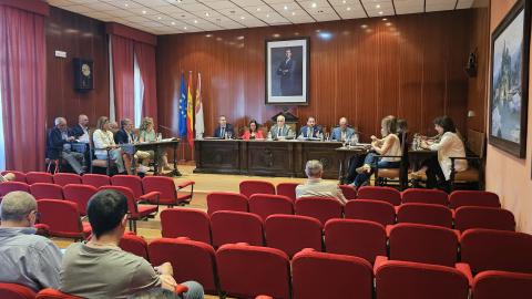 Vista del salón de plenos durante la sesión de mayo