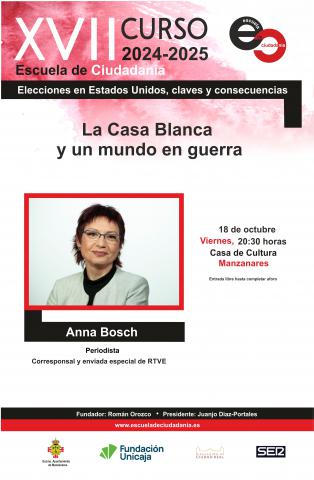 Cartel anunciador de la charla