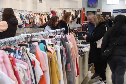 Aspecto de la Feria del Stock tras su inauguración