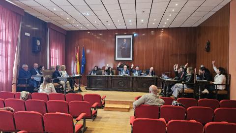 Momento en el que se aprueba la homologación del plan con los votos a favor del Grupo Socialista